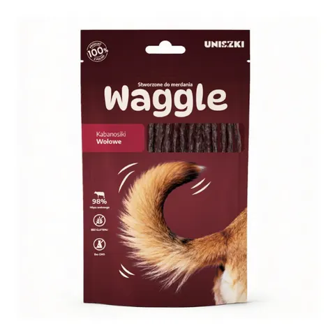 UNISZKI Waggle - kabanosiki wołowe dla psów - 60 g