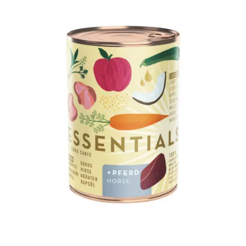 Terra Canis Essential 8 Kurczak z koniną - karma dla psów - 385 g