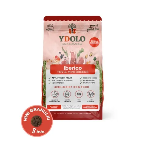 YDOLO MINI Iberico - wieprzowina Iberico - półwilgotna karma dla psów małych ras - 700 g