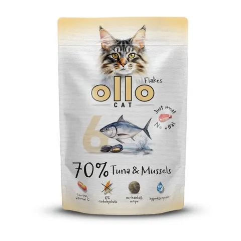 OLLO CAT nr 6 Tuńczyk i małże - karma mokra dla kotów - 85 g