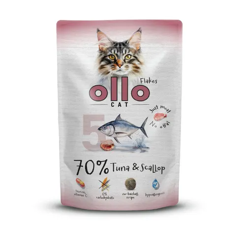 OLLO CAT nr 5 Tuńczyk i przegrzebki - karma mokra dla kotów - 85 g