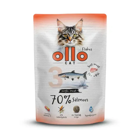 OLLO CAT nr 3 Łosoś - karma mokra dla kotów - 85 g