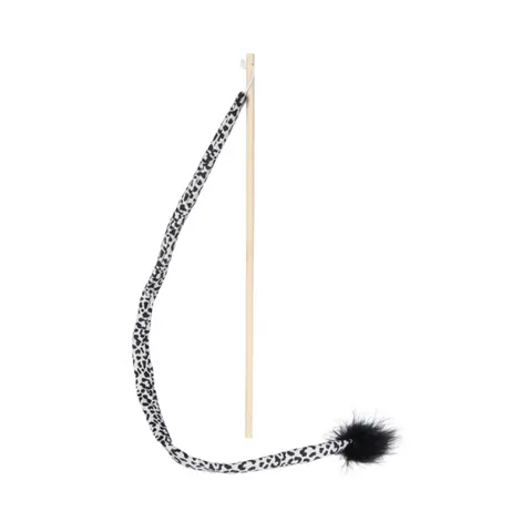ZOLUX Wędka dla kota z piórkami WILD czarna - 65 cm