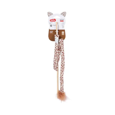 ZOLUX Wędka dla kota z piórkami WILD mokka - 65 cm