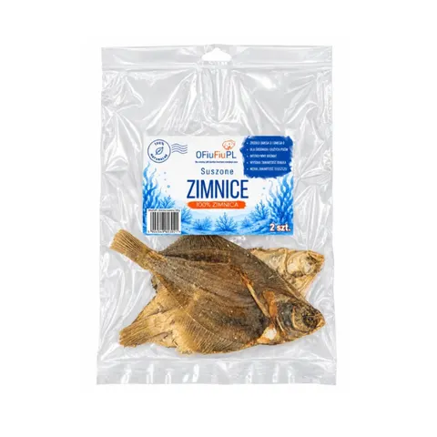 Suszone zimnice - naturalny rybny przysmak dla psa - 100 g