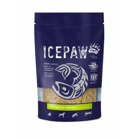 ICEPAWICEPAW Fischpulver Suszony dorsz dla psów - 200 g