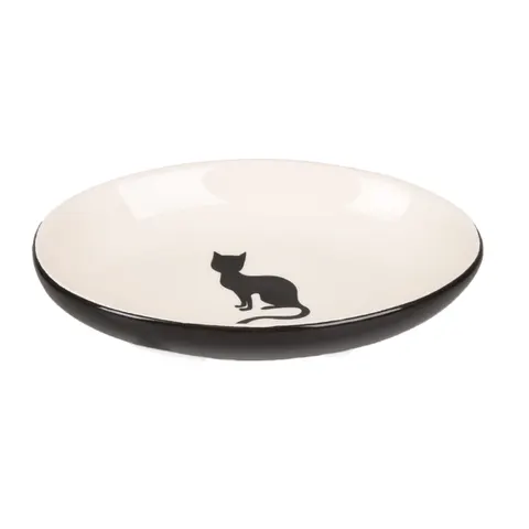 FLAMINGO Talerzyk ceramiczny NALA dla kota - czarny
