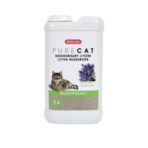 ZOLUX Dezodorant do żwirku PURECAT - 1l - zapach lawendy