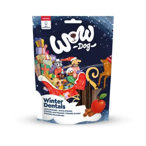 WOW Dog Winter Dentals Sticks Świąteczne gryzaki dla psa - 250 g