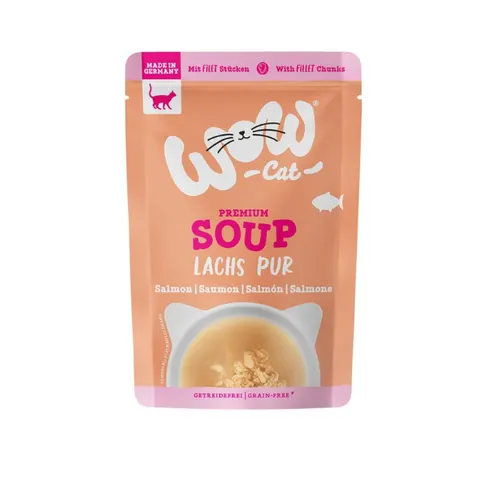 WOW CAT Suppe mit Lachs - Zupa z łososiem dla kota