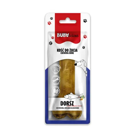 BUBA Kość Adult dorsz z krylem - kość do żucia - 12cm