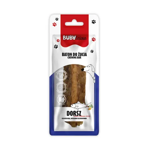 BUBA Baton do żucia dorszem i krylem - 12 cm
