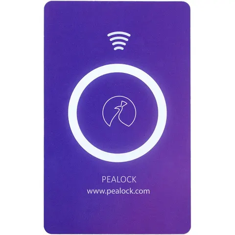 Pealock karta NFC - różowa