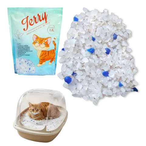 Żwirek Silikonowy Dla Kota Jerry 3,8L mega wydajny