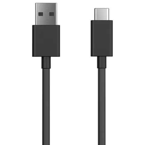 Kabel do ładowania USB-C - USB-A 33 cm czarny