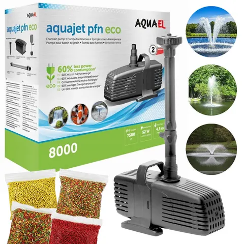 Aquael PFN 8000 ECO 52W Pompa Do Oczka Fontanna