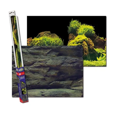 Aqua nova tło dwustronne plants/rock s 60/30cm