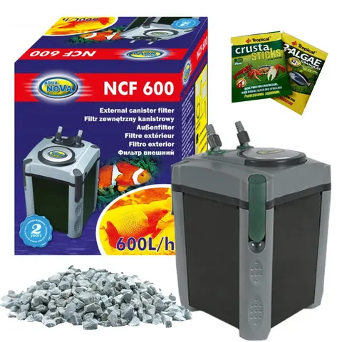 Filtr Kubełkowy Aqua Nova NCF-600 Do Akwarium 50-150l