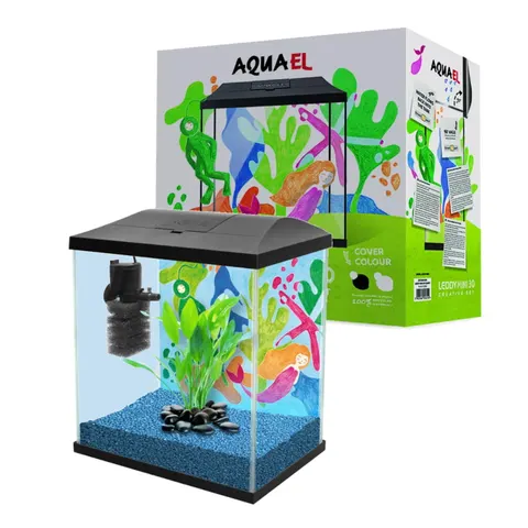 AQUAEL LEDDY MINI CREATIVE SET 30 Zestaw Akwariowy CZARNY 12,6l