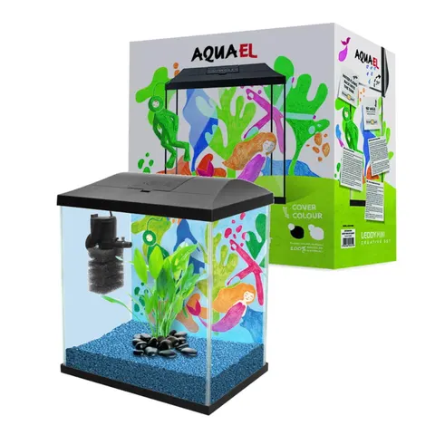AQUAEL LEDDY MINI CREATIVE SET 35 Zestaw Akwariowy CZARNY 19l
