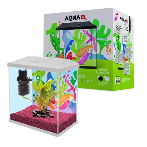 AQUAEL LEDDY MINI CREATIVE SET 35 Zestaw Akwariowy BIAŁY 19l