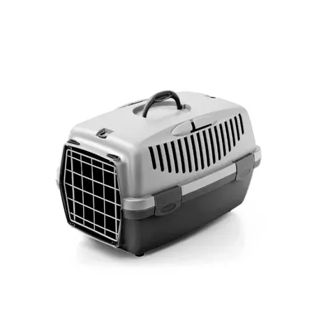 TRANSPORTER GULLIVER 1 DLA PSA KOT KRÓLIK 48x32x31cm SZARY Metal