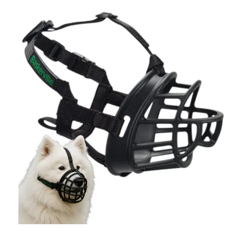 Baskerville Kaganiec Fizjologiczny Czarny Plastyczny Ultra Muzzle rozm. 4 Samoyed