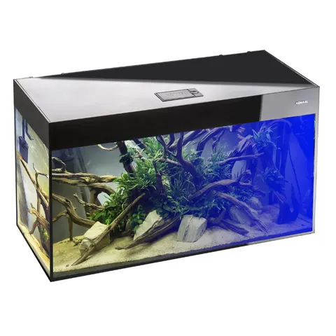 AQUAEL GLOSSY 215L ST 100x40x63 Zestaw Akwarium Czarne Day&Night