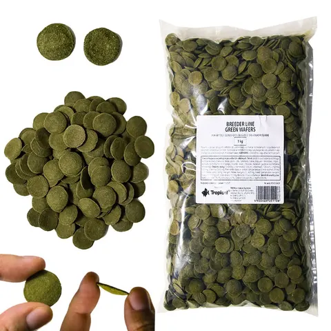 BREEDER LINE GREEN WAFERS Pokarm dla Glonojadów 1kg