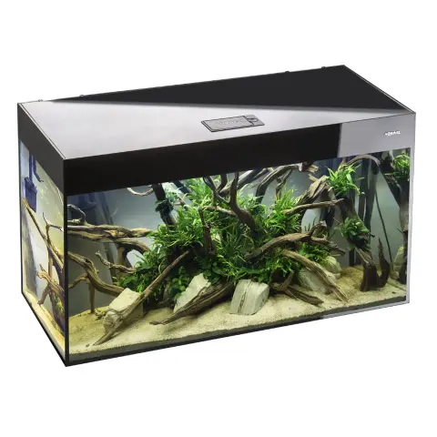 AQUAEL GLOSSY 125L ST 80x35x54 Zestaw Akwarium Czarne Day&Night