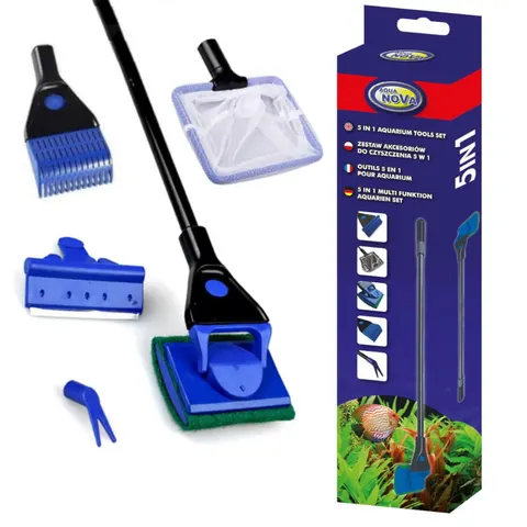 Aqua tools 5w1 czyścik siatka skrobak do akwarium