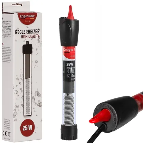 Kruger Meier Grzałka 25W z termostatem do akwarium do 45l