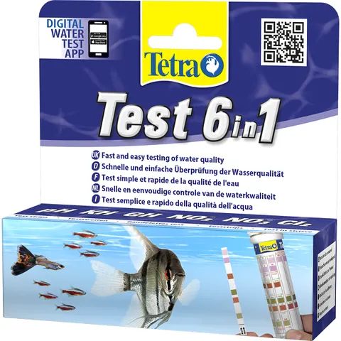Tetra test 6in1 25 pasków paskowy test do akwarium