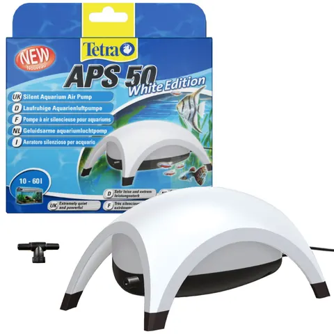 Biały napowietrzacz Tetra APS-50 akwarium 10-60l