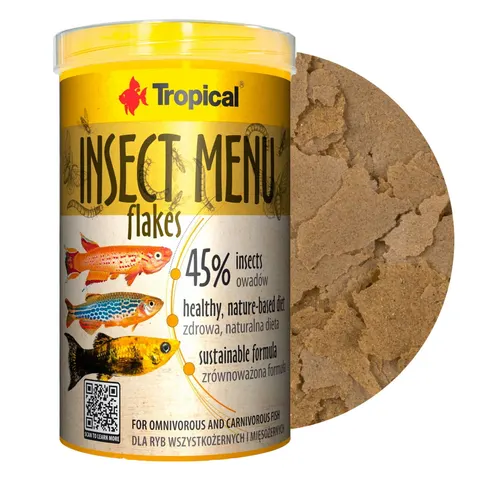 Pokarm dla ryb Insect Menu Flakes płatki 100ml Tropical
