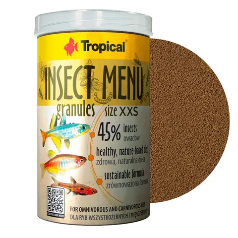 Pokarm dla ryb Insect Menu granulki XXS 250ml Tropical