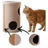 Ecomfy Drapak dla Kota ECO TUBE Tuba Budka Beżowa 36x63cm