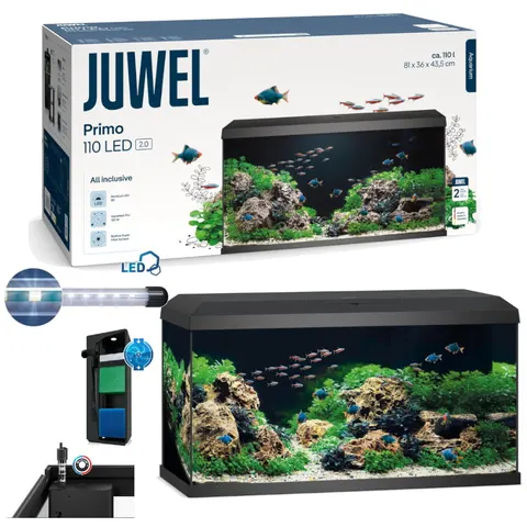 Juwel Primo 110 l 2.0 Kompletny Zestaw Akwarium Czarne 81x36x45cm