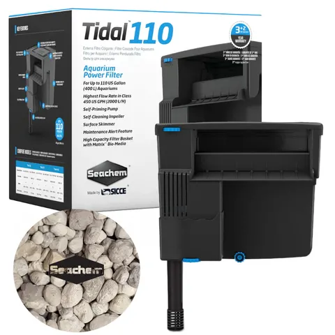 Seachem Tidal 110 filtr kaskadowy 2000 l/h + matrix