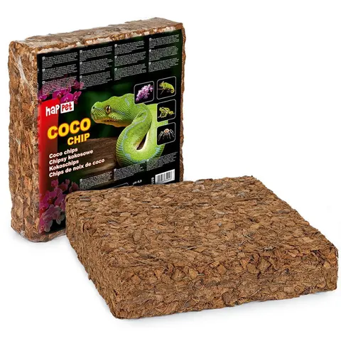 Happet Podłoże kokosowe do terrarium - chipsy 2kg / 36L
