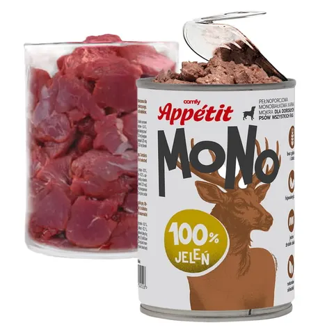 Comfy Appetit Monobiałkowa Karma Mokra dla Psa Jeleń 400g