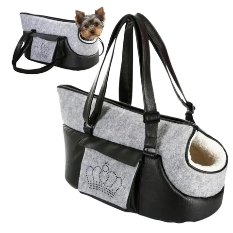 Torba Podróżna Dla Psa Kerbl Chiara Szara Transporter Pies 40x20x21 CM