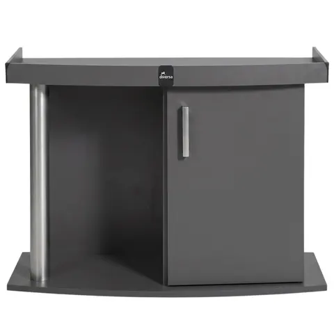 Szafka pod Akwarium Profilowane Owalne Comfort 80x35x67cm Grafit