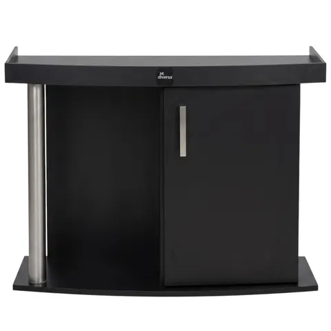 Szafka pod Akwarium Profilowane Owalne Comfort 100x40x67cm Czarna