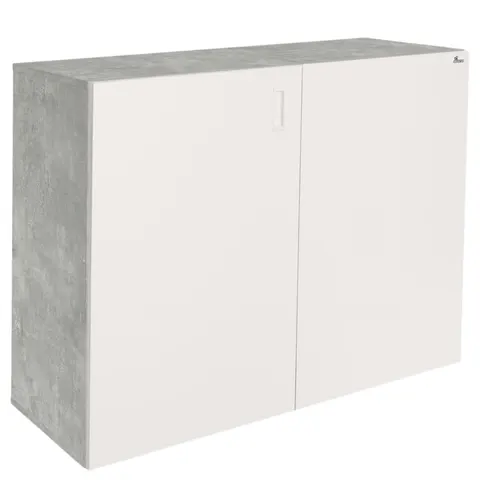 Szafka pod Akwarium Proste Elitte 100x50x90 Beton-Biały