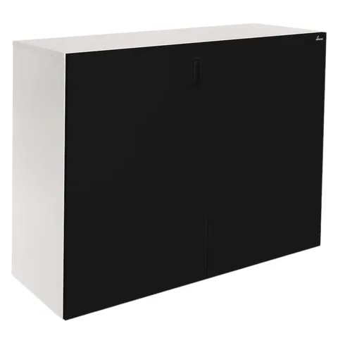 Szafka pod Akwarium Proste Elitte 100x60x90 Biały-Czarny