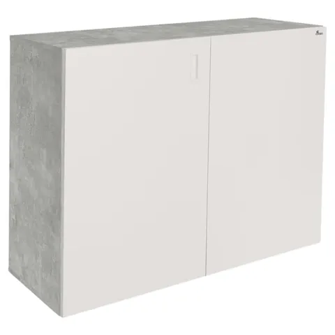 Szafka pod Akwarium Proste Elitte 100x60x90 Beton-Biały