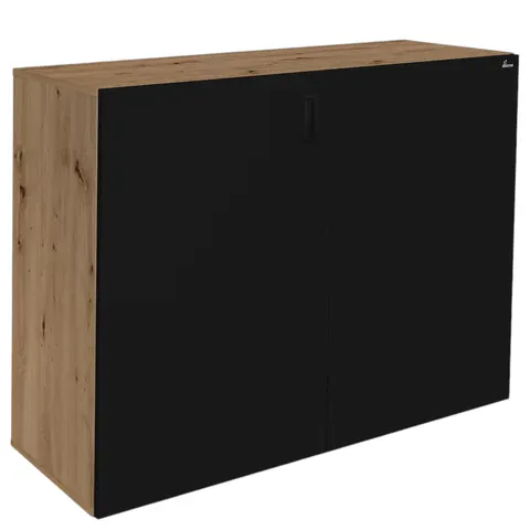 Szafka pod Akwarium Proste Elitte 120x60x90 Dąb Artisan-Czarny