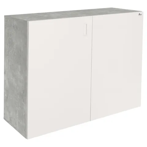 Szafka pod Akwarium Proste Elitte 120x60x90 Beton-Biały