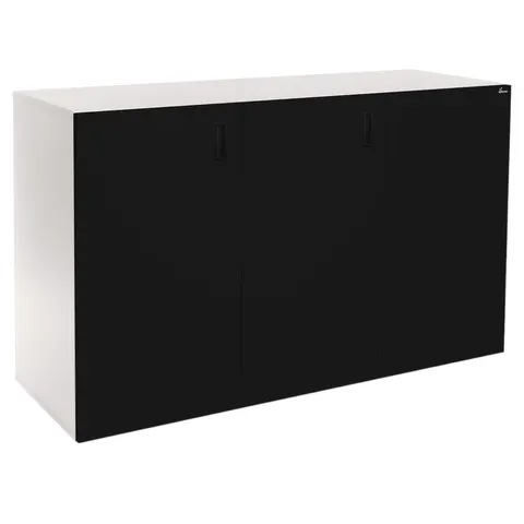 Szafka pod Akwarium Proste Elitte 160x60x90 Biały-Czarny